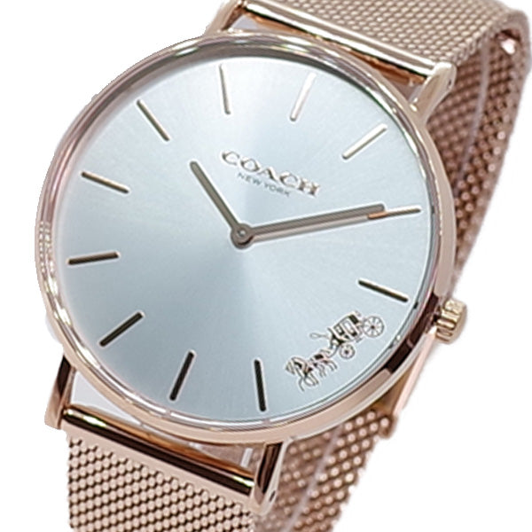 コーチ COACH 腕時計 レディース 14503126 PERRY クォーツ シルバー ピンクゴールド